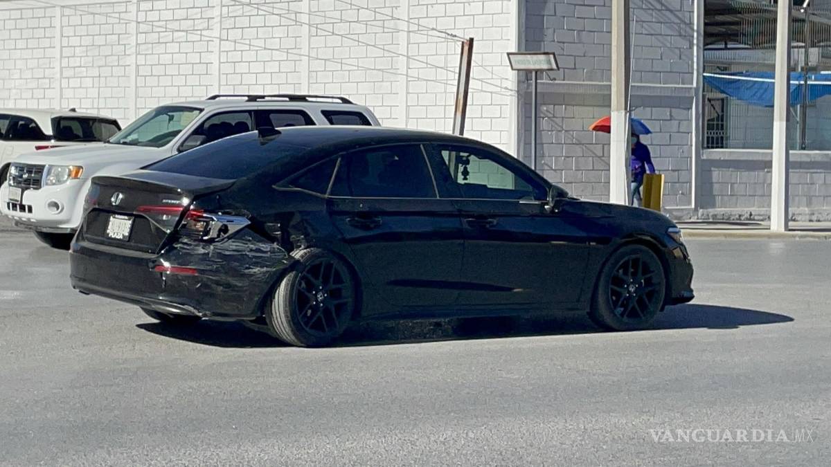 Por no frenar provoca accidente, en Saltillo