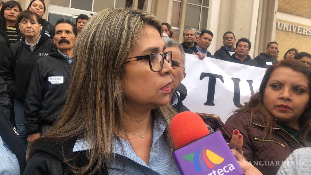 $!Toma rectoría sindicato de UAdeC en Saltillo; exige pago de 50 mdp