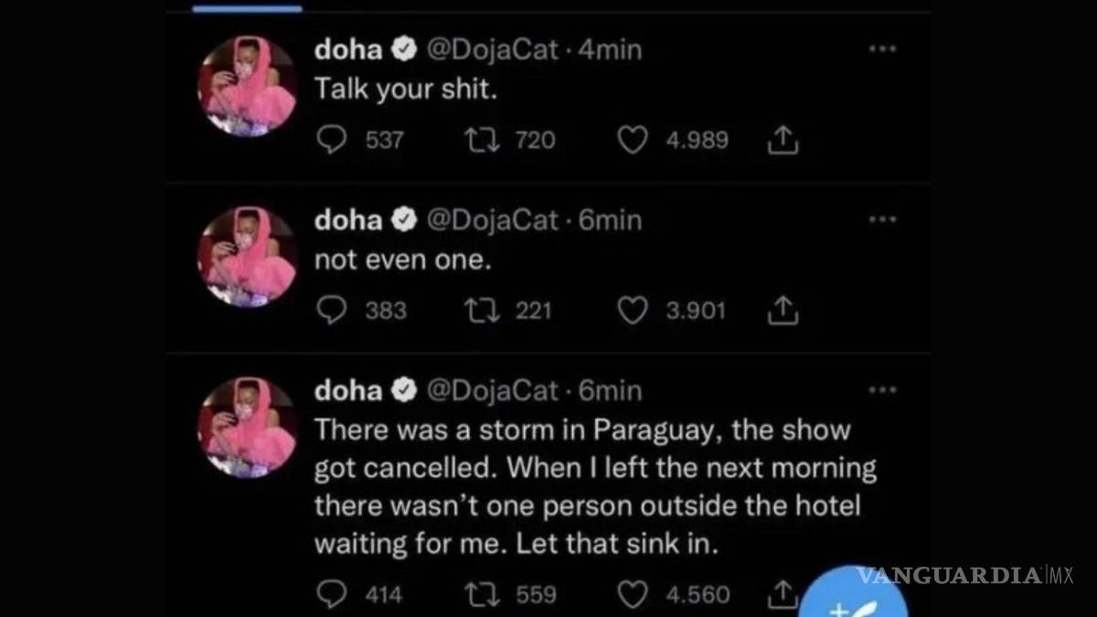 $!Cancelan a Doja Cat tras pelea con fans de Paraguay y... ¿se retira de la música?