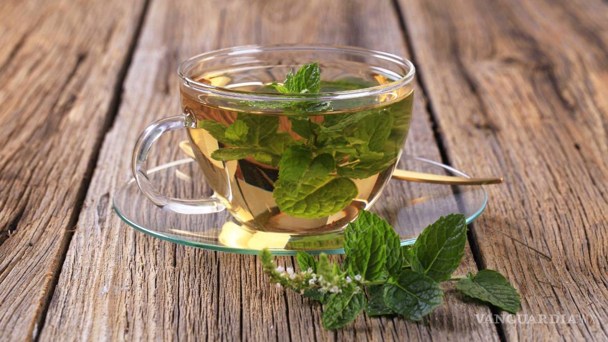 $!Té de menta, neutraliza la acidez y reduce la irritación estomacal.