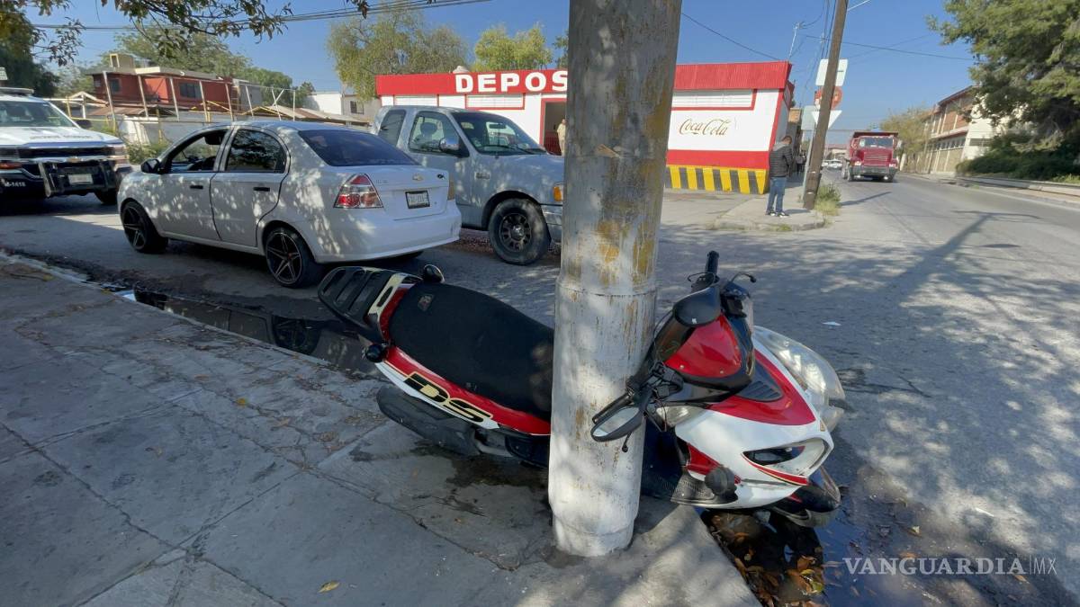Conductora impacta a repartidor de Rappi al ignorar señalamientos en Saltillo