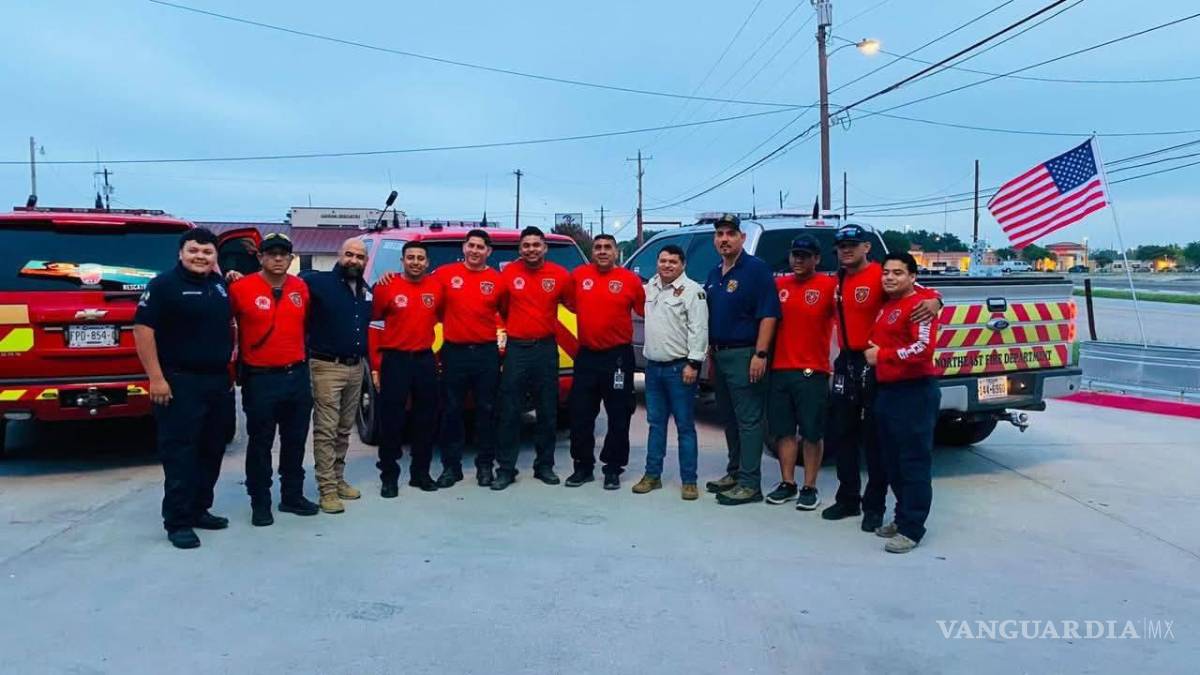 $!Rescatistas de Ciudad Acuña listos para salir hacia Texas tras fuertes inundaciones.