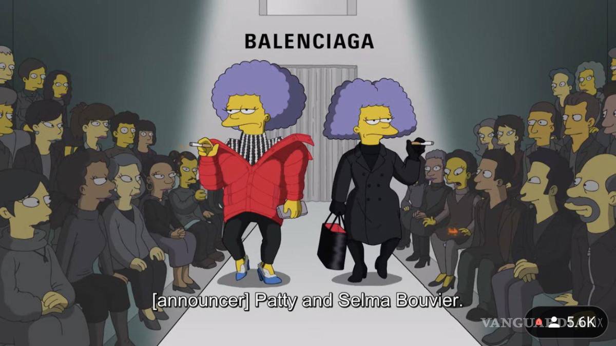 $!‘Desfilan’ Los Simpsons para Balenciaga en la Semana de la Moda en París