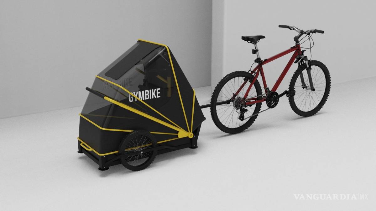$!Gimnasio-remolque para bicicletas Gymbike. EFE/Promoingenio