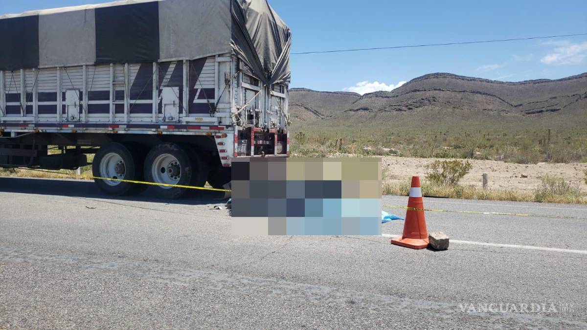 $!Lamentablemente, el hombre quedó tendido sobre la cinta asfáltica, aún montado en su moto.