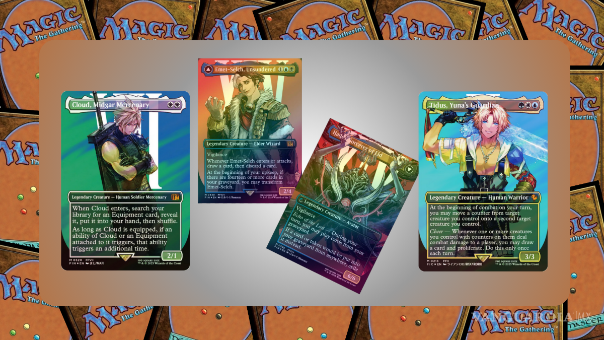 $!FINAL FANTASY X MTG - Cloud, Midgar Mercenary - Emet-Selch, Unsundered // Hades, Sorcerer of Eld - Tidus, Yuna’s Guardian