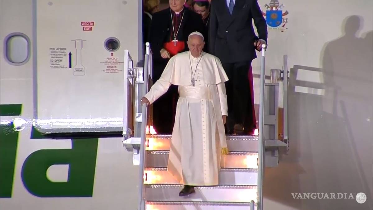 $!Así fue la llegada del Papa Francisco a México