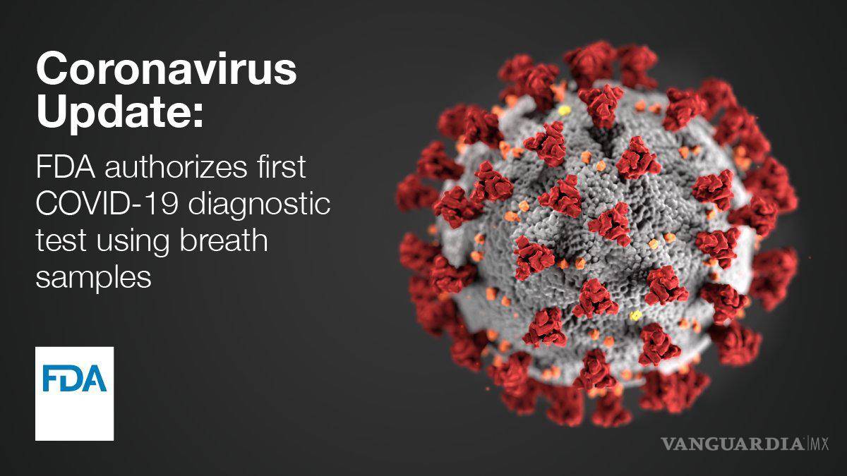 $!LA FDA dio su autorización para el uso de emergencia para el primer dispositivo capaz de detectar el COVID-19 en muestras de aliento.
