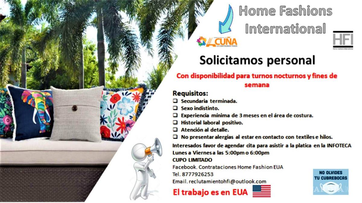 $!HFI usó el logo de la administración municipal de Ciudad Acuña, para promover su oferta laboral. Fuente: Administración Municipal de Ciudad Acuna.