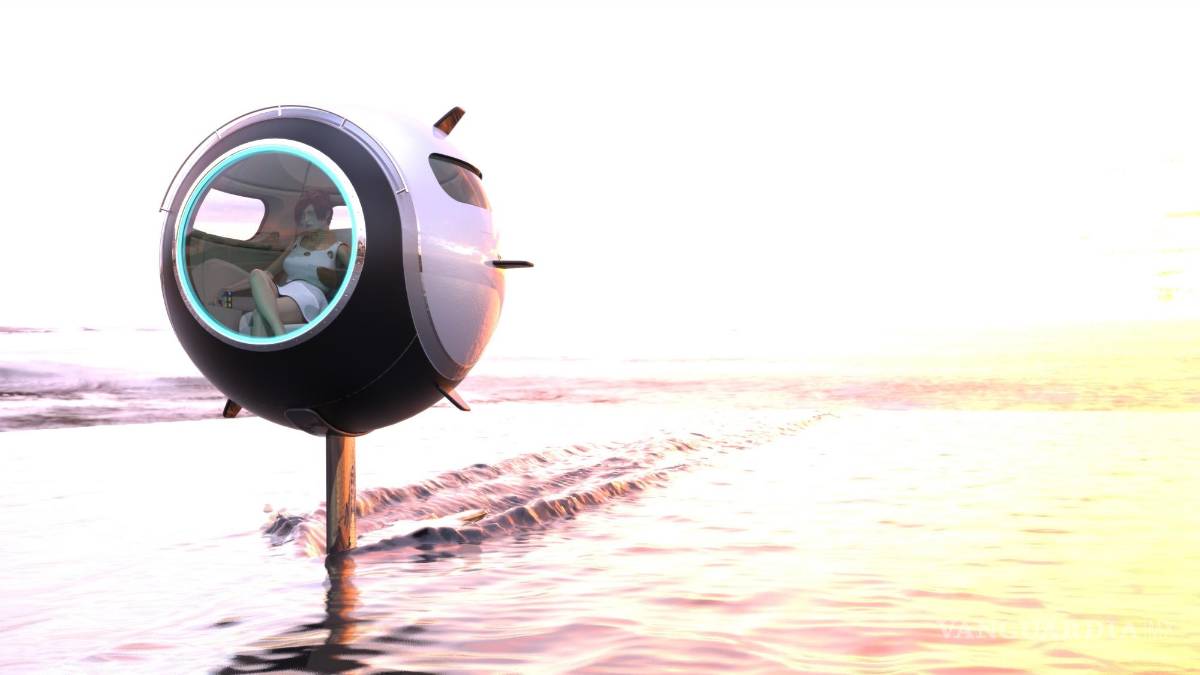 $!Cápsula de movilidad eléctrica Stratosfera navegando. EFE/Lazzarini D.S.