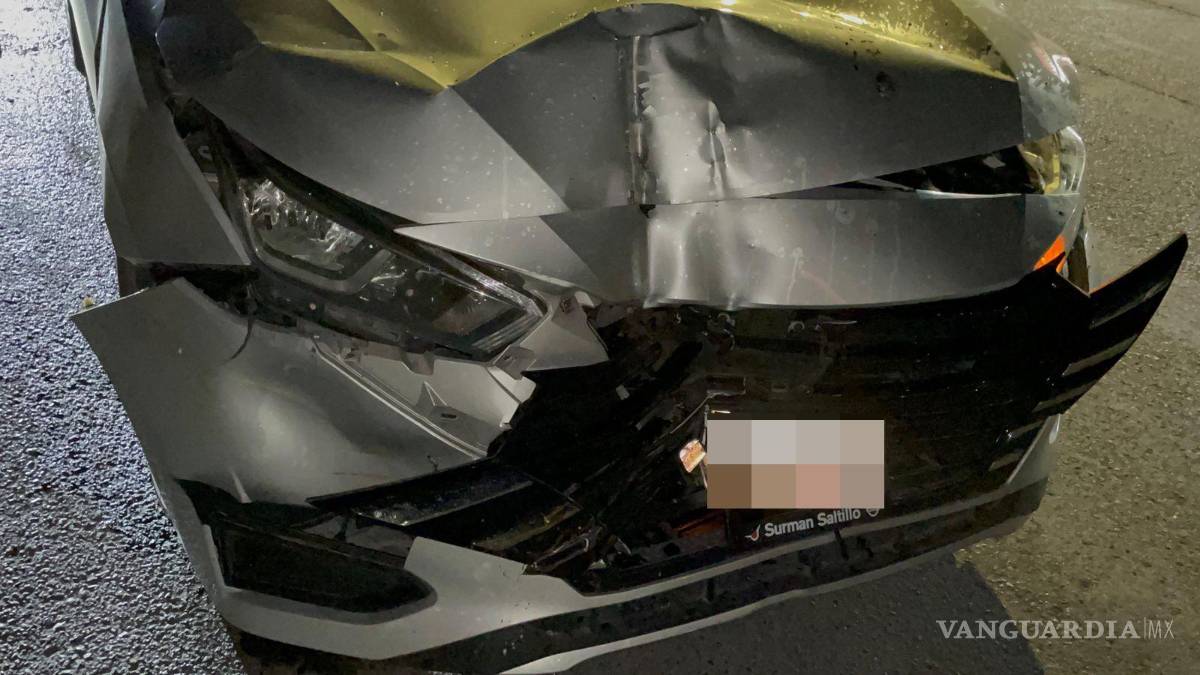 $!El auto responsable también acabó con fuertes daños.
