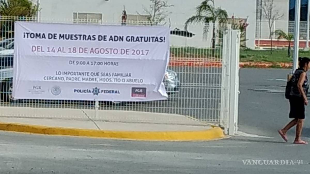 Toman muestras de sangre a familiares de desaparecidos en Coahuila