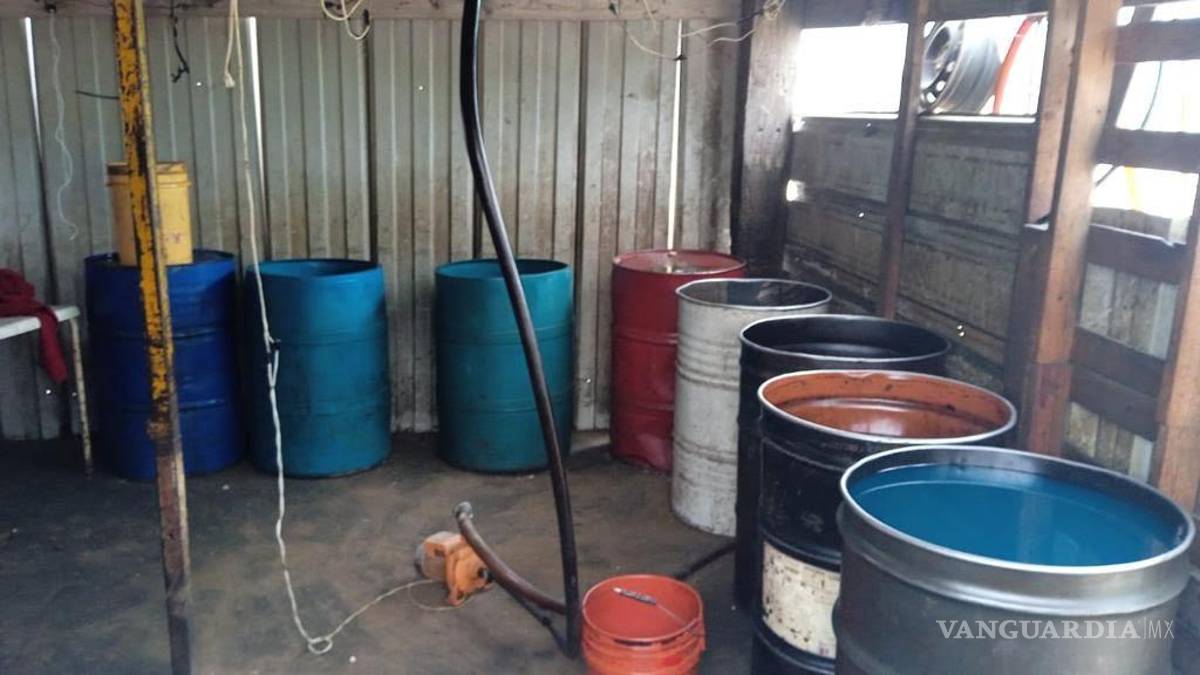 Desmantela GN aparente centro de distribución de huachicol, cerca de escuela primaria en Ramos Arizpe