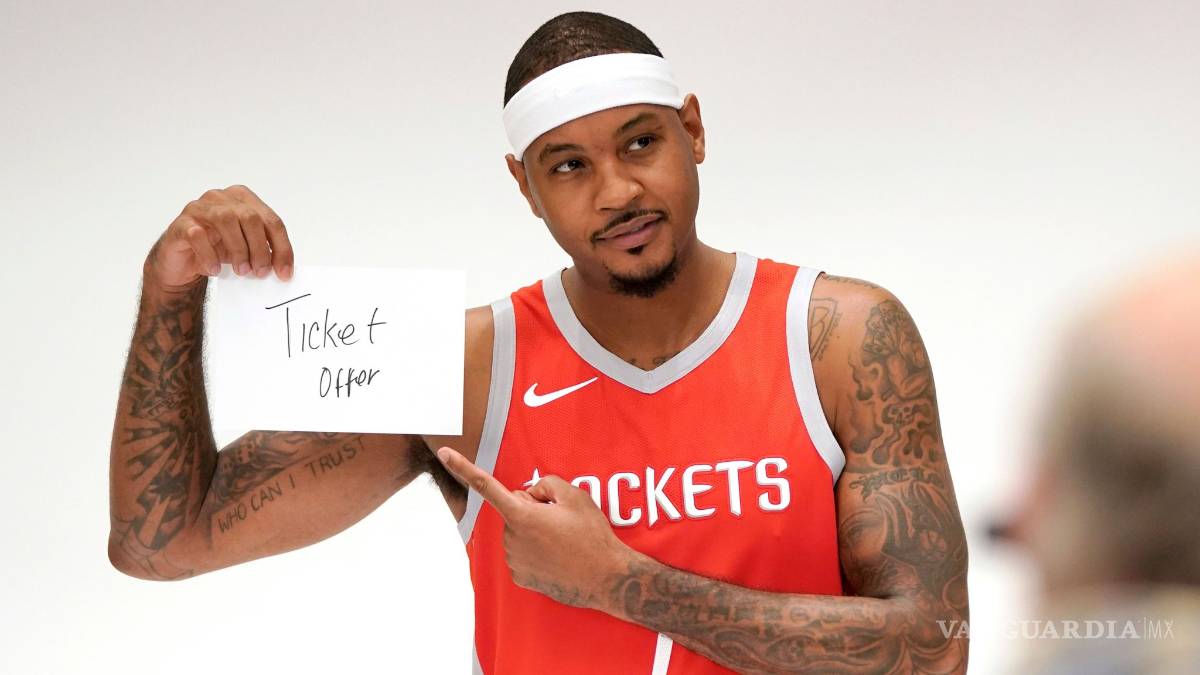 $!Los Rockets no aguantan más a 'Melo' y cortan relación con el alero