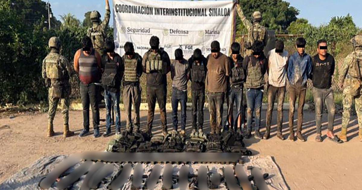 Tras repeler agresión armada, Semar detiene a 13 personas en Sinaloa