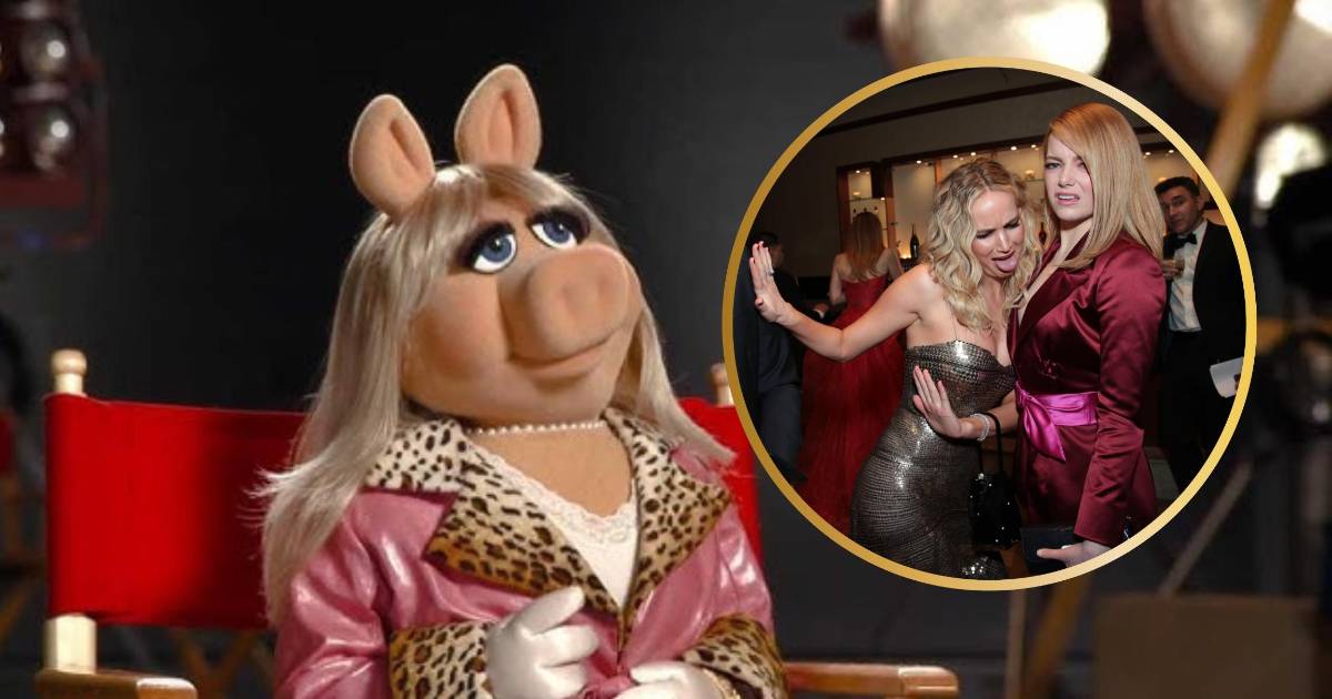 ¡Poder femenino! Jennifer Lawrence y Emma Stone producirán la película en solitario de Miss Piggy para Disney