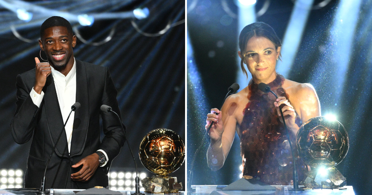 Ousmane Dembélé y Aitana Bonmatí, ganadores del Balón de Oro 2025 en París