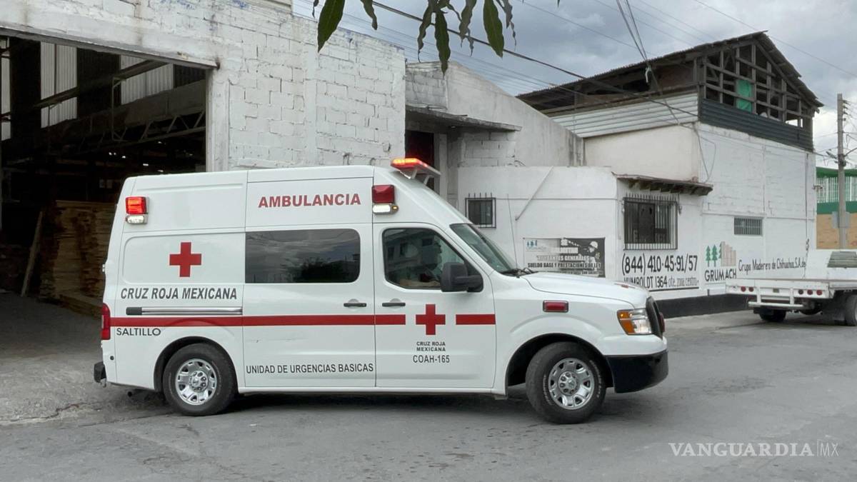 Trabajador resulta herido en maderería de Saltillo