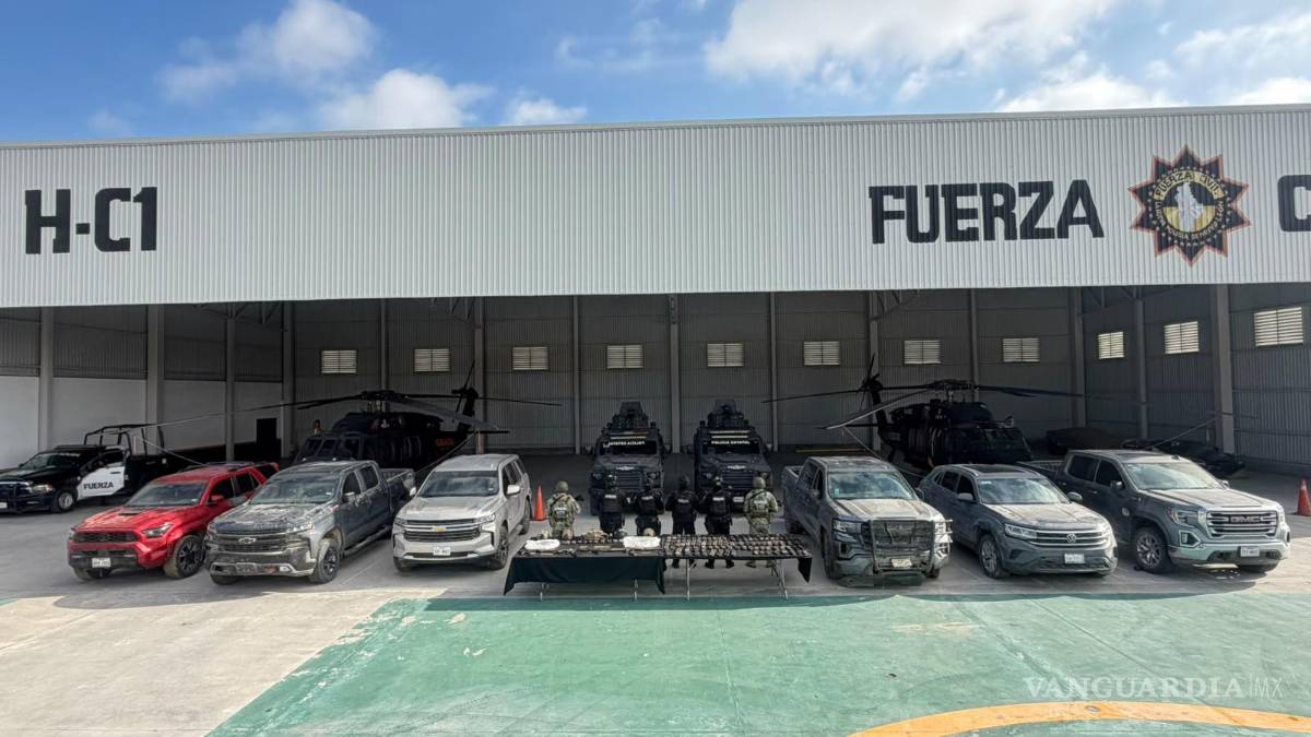 Decomisan armamento de alto calibre y vehículos en Parás, Nuevo León