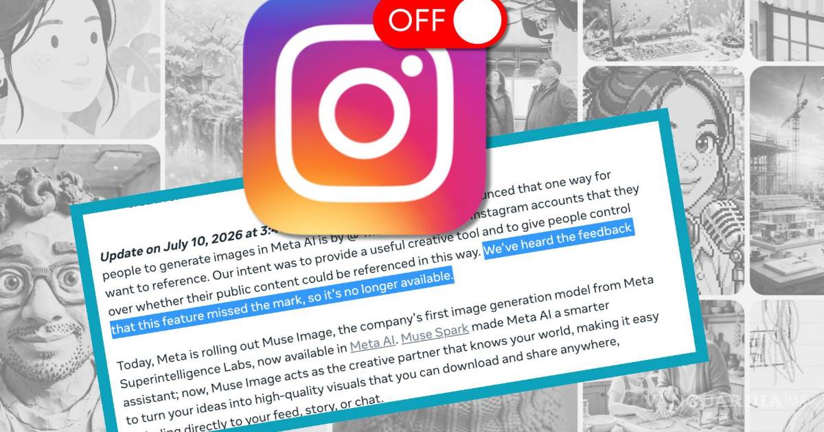 ¿Tus fotos de Instagram disponibles para la IA? Meta lo activó con Muse Image y luego lo canceló