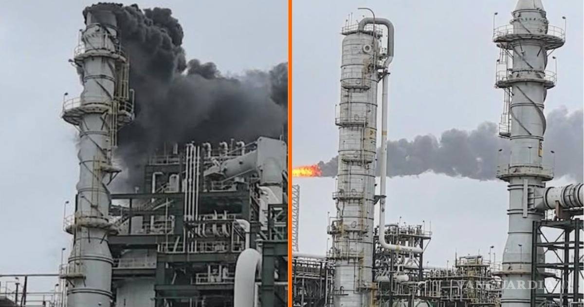 Pemex reporta nueva falla en la refinería Olmeca, tras incendio en Dos Bocas