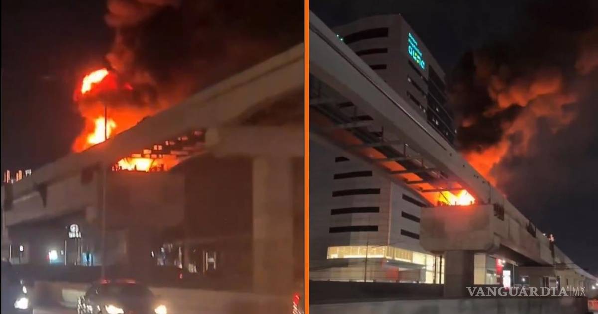 Torre de iluminación en onstrucción de Línea 6 del Metro en Nuevo León se incendia