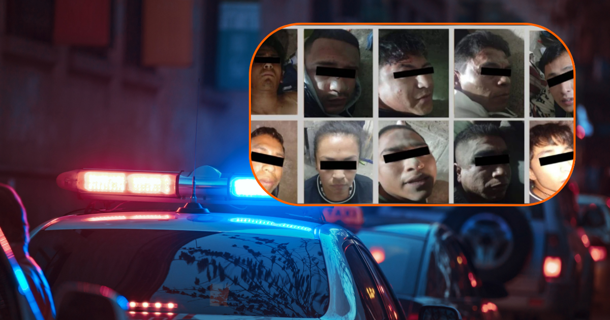 Arrestan a 10 implicados en robos automóviles tras enfrentamiento armado