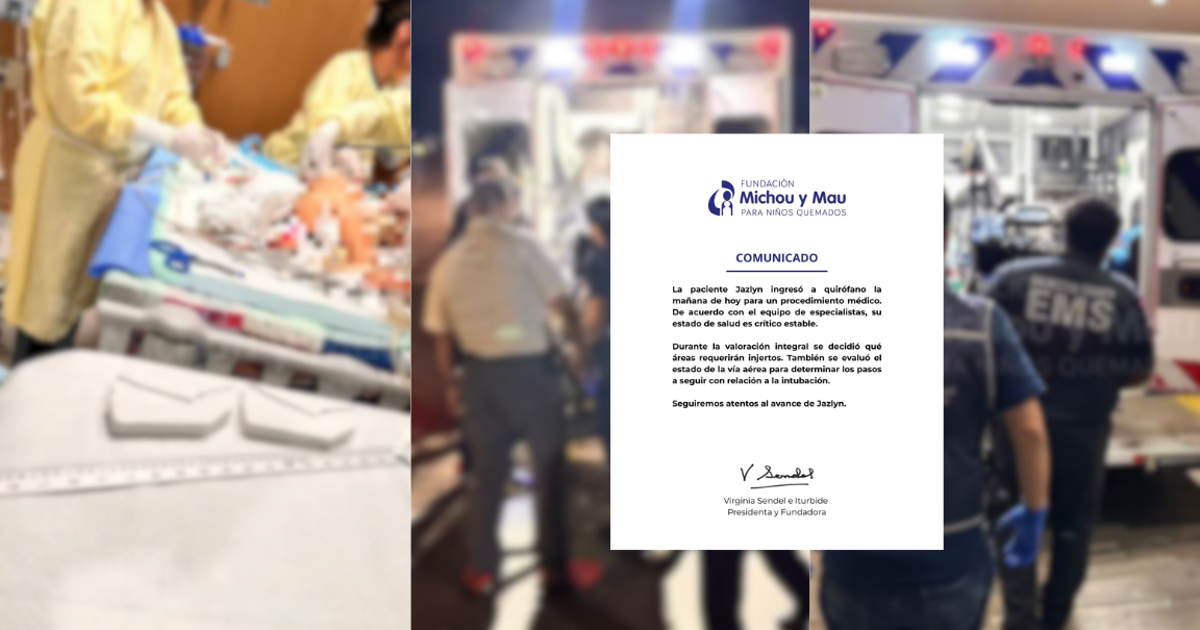 Jazlyn, nieta de Alicia Matías que murió protegiéndola, es ingresada a quirófano; su estado es crítico-estable