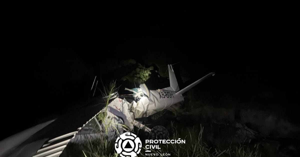 Dos personas pierden la vida en desplome de avioneta en Nuevo León
