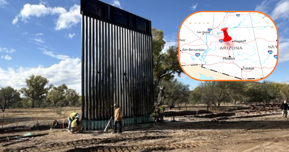 Reanudan construcción del Muro Fronterizo entre Estados Unidos y México, en Arizona