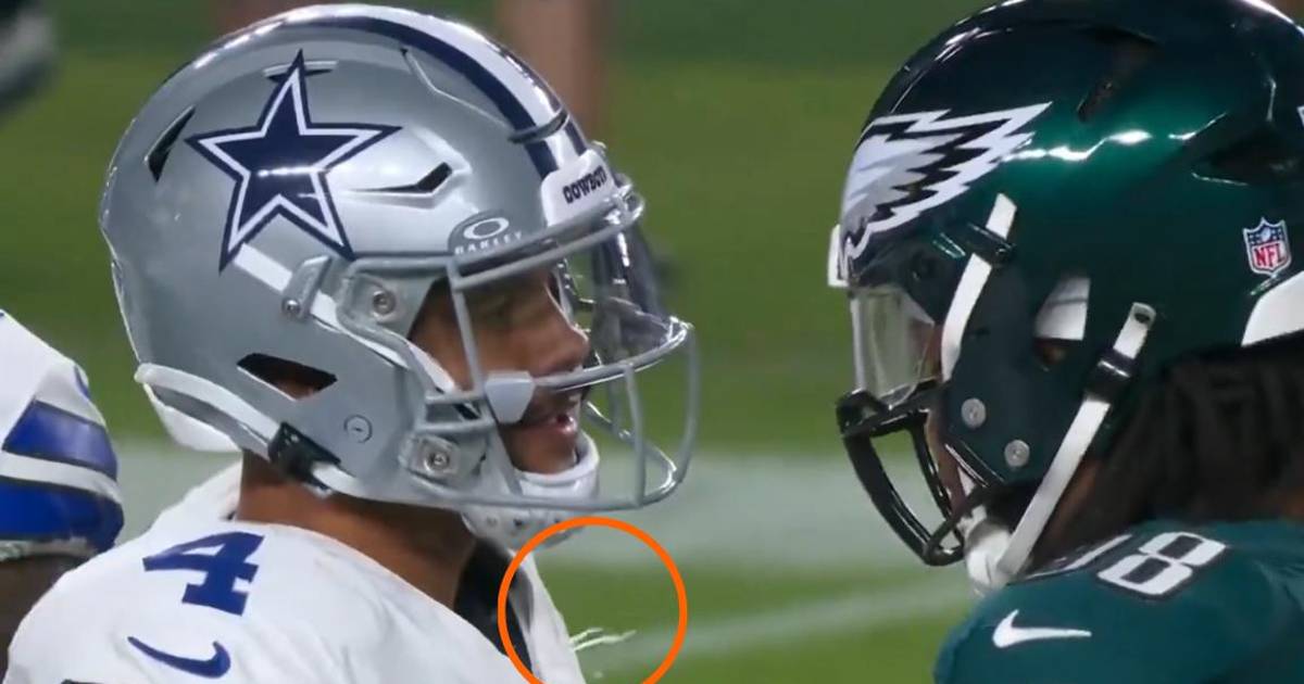 Jalen Carter de Eagles es expulsado tras escupir a Dak Prescott en duelo ante Cowboys