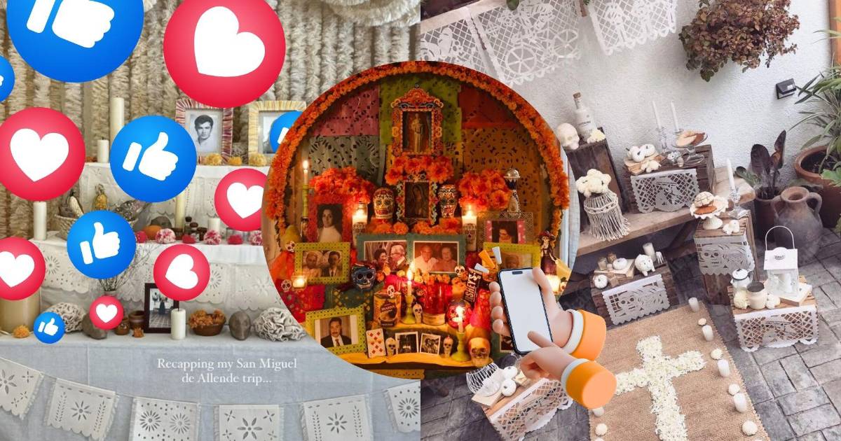 ¿Día de Muertos estilo ‘clean look’? Critican en redes tendencia de altares de muerto minimalistas