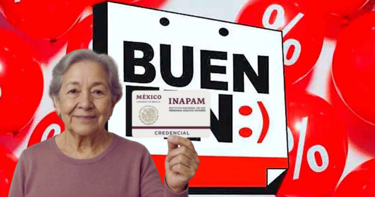 Buen Fin 2025: los beneficios que podrán aprovechar los adultos mayores con su credencial INAPAM