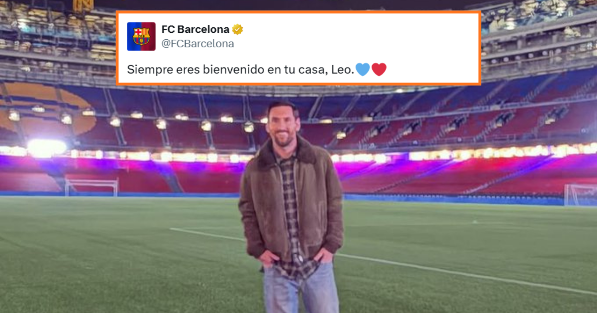 Lionel Messi regresa al Camp Nou y emociona a la afición del Barcelona