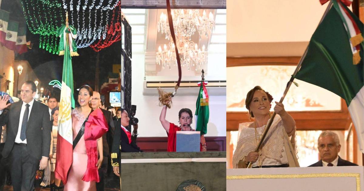 ¡No solo Sheinbaum! Gobernadoras de Guanajuato, Morelos y Veracruz también dieron su primer Grito de Independencia