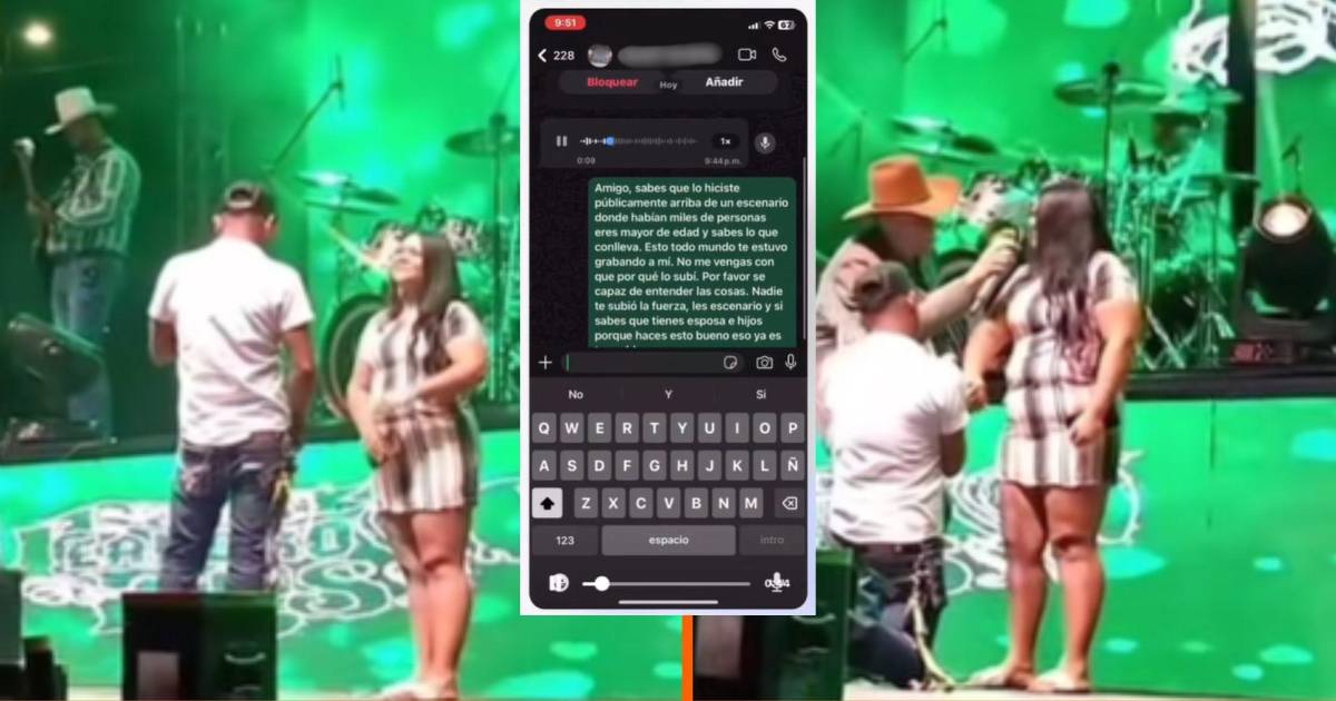 ¡Ya tenía esposa! Coahuilense que pidió matrimonio en concierto de Leandro Ríos ruega que borren el video viral