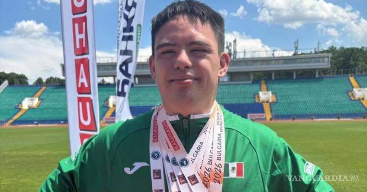 Coahuilense Ángel Flores conquista cinco medallas en el Mundial de Síndrome de Down