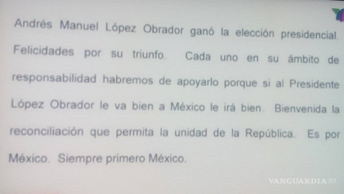 $!Carlos Salinas de Gortari felicita a AMLO