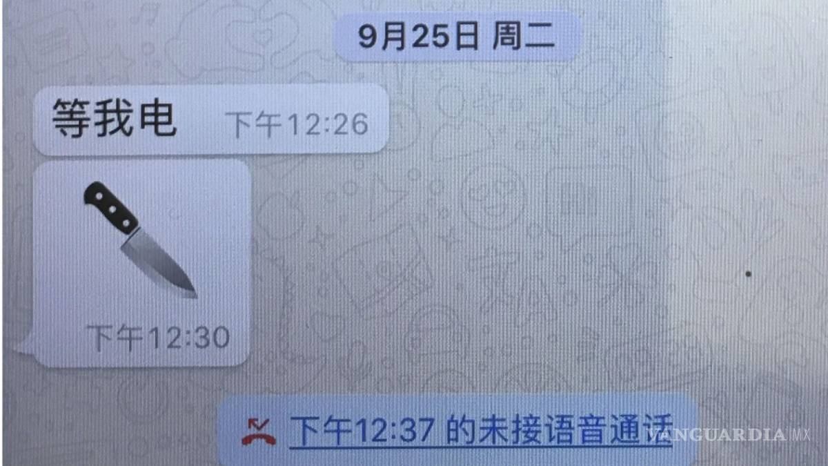 Un emoji de cuchillo, el último mensaje del presidente de Interpol a su esposa