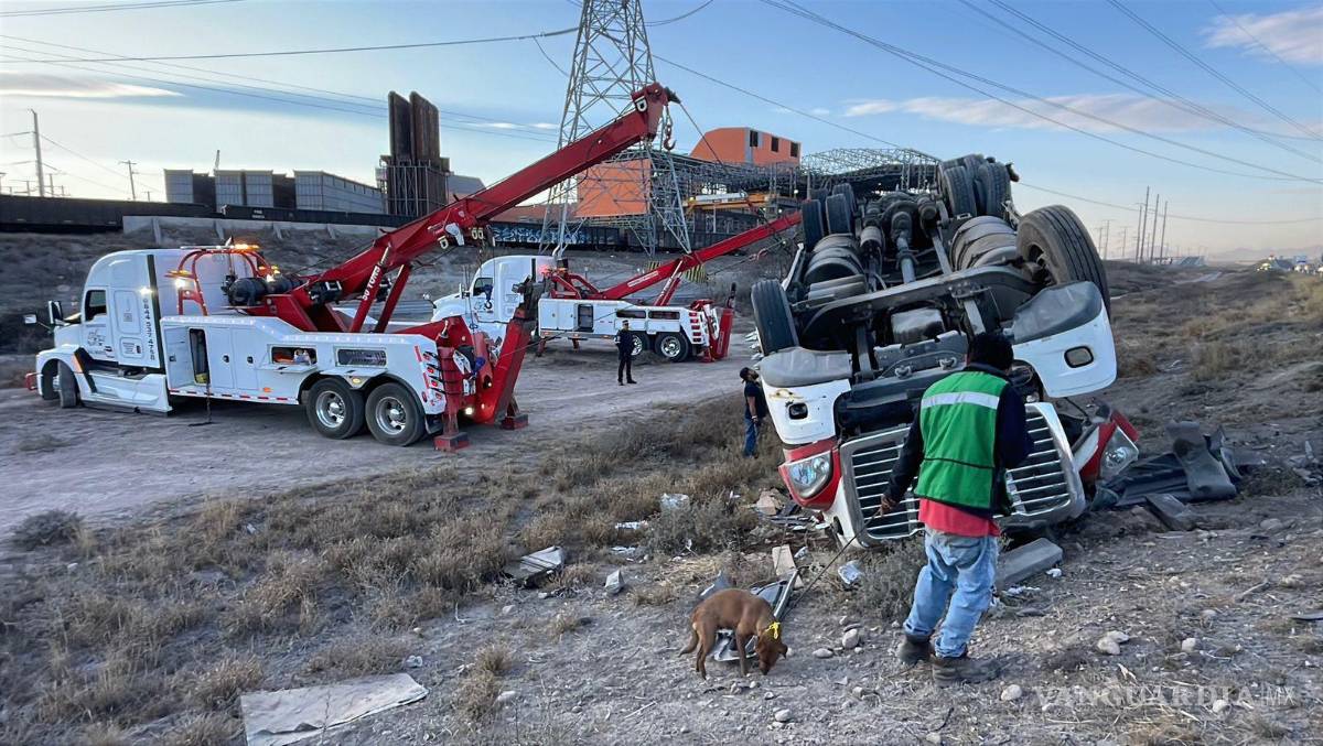 $!El operador fue valorado en el lugar y no requirió traslado a un hospital.
