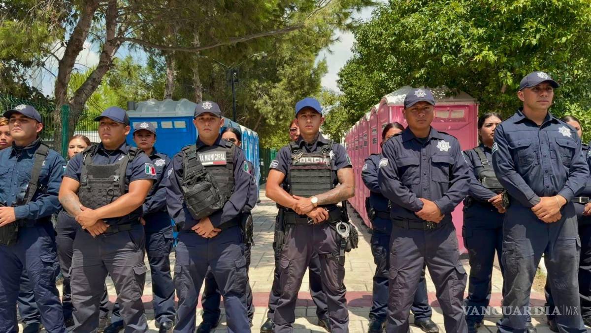 $!Elementos municipales estuvieron en alerta ante cualquier eventualidad que pudiera ocurrir.