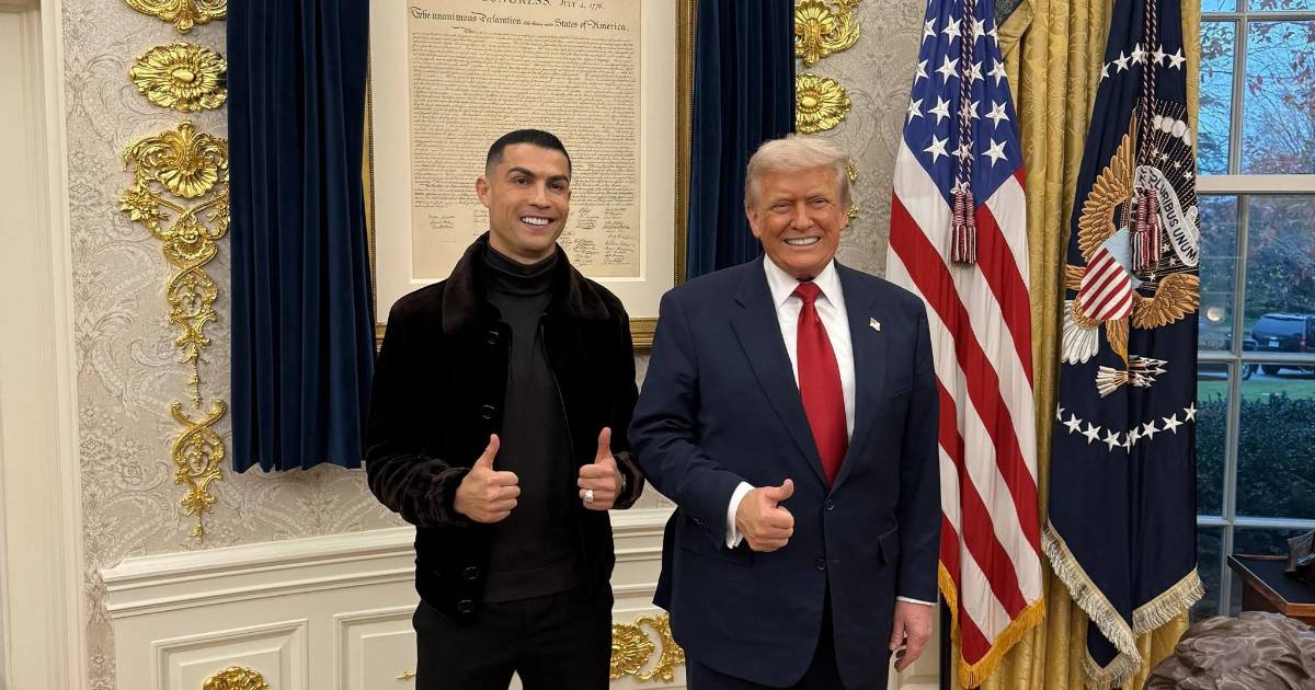 ¿Qué le regaló Donald Trump a Cristiano Ronaldo? Presidente de EU da algo ‘especial’ a ‘CR7’ en la Casa Blanca