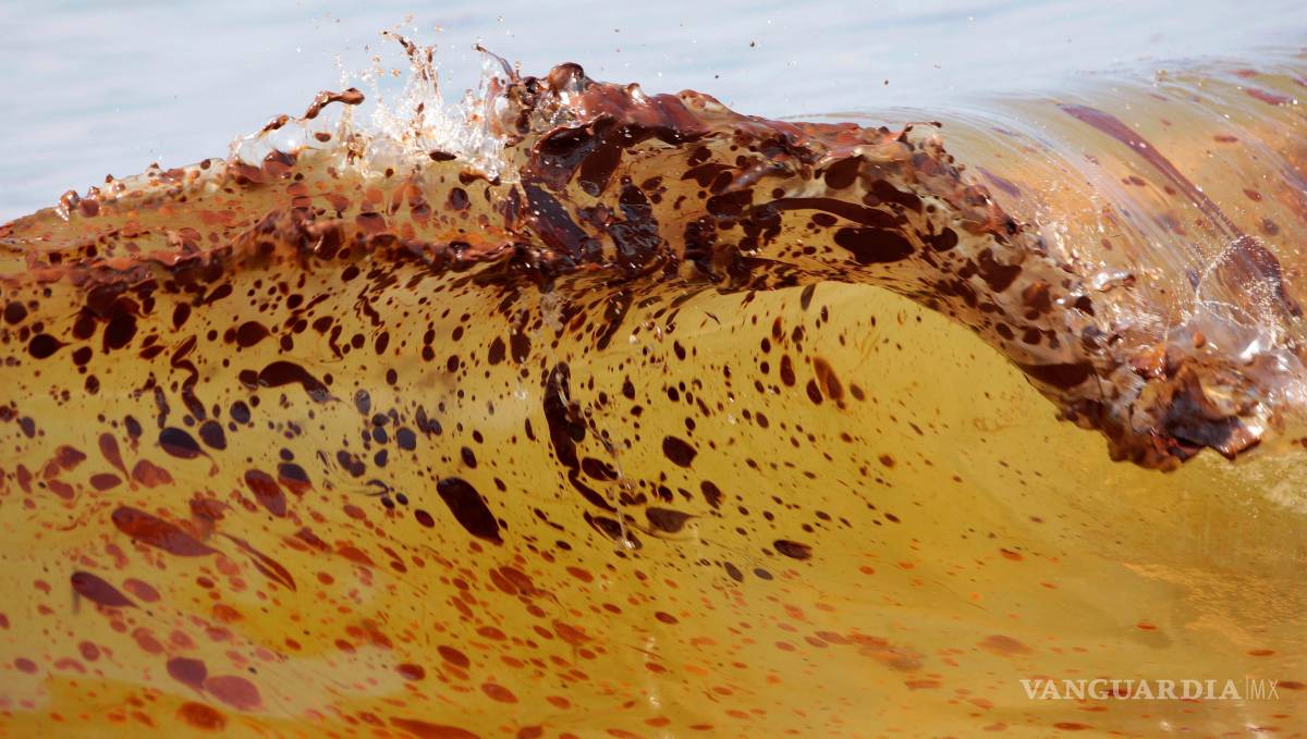 $!Petróleo crudo proveniente del derrame de la plataforma Deepwater Horizon llega a la costa el 12 de junio de 2010, en Orange Beach, Alabama.