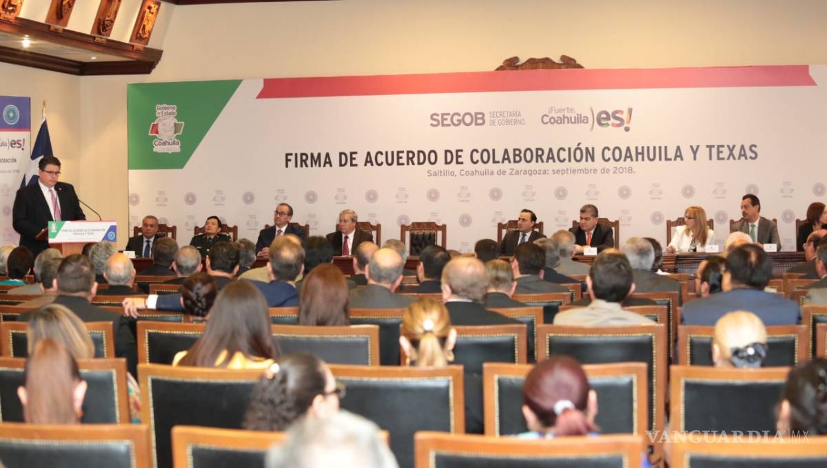 $!Firma Miguel Riquelme convenio de colaboración de seguridad, comercio y educación con Texas
