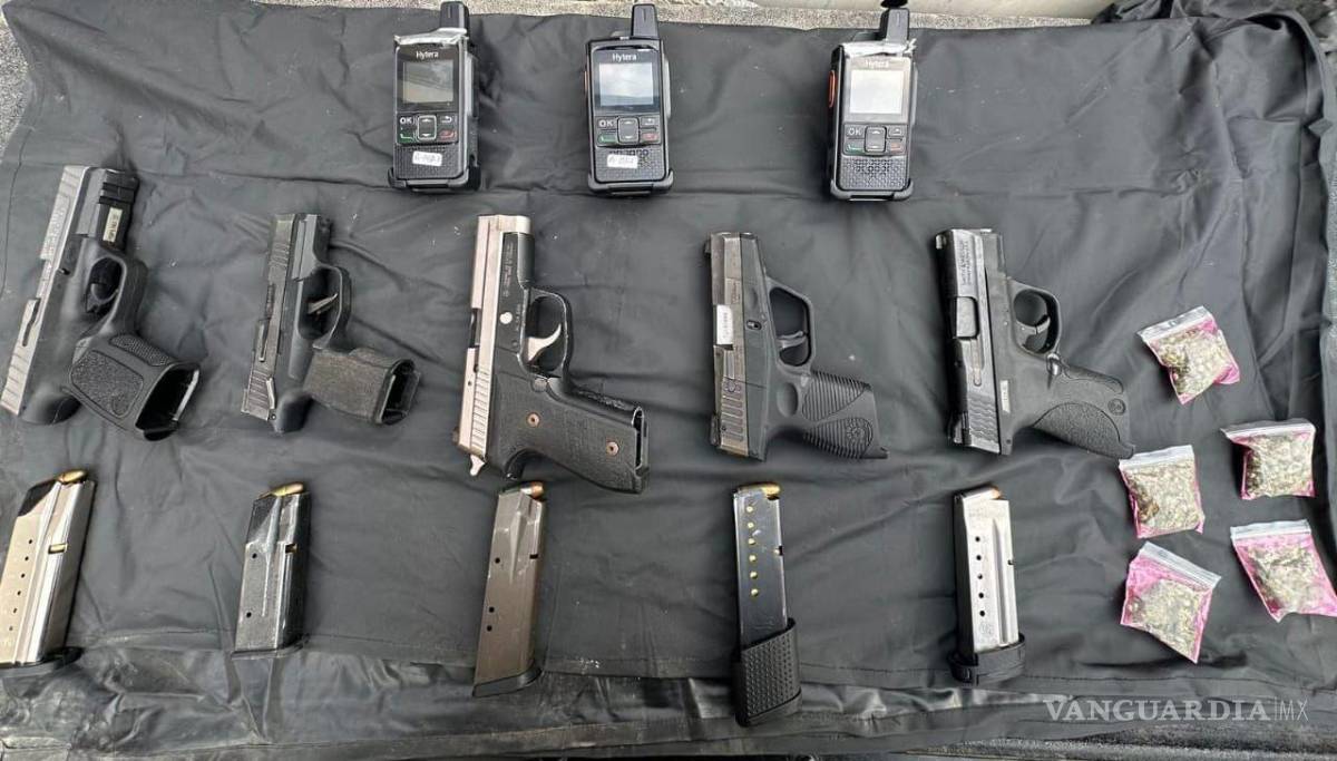 $!Detienen a cuatro hombres armados en Linares, Nuevo León