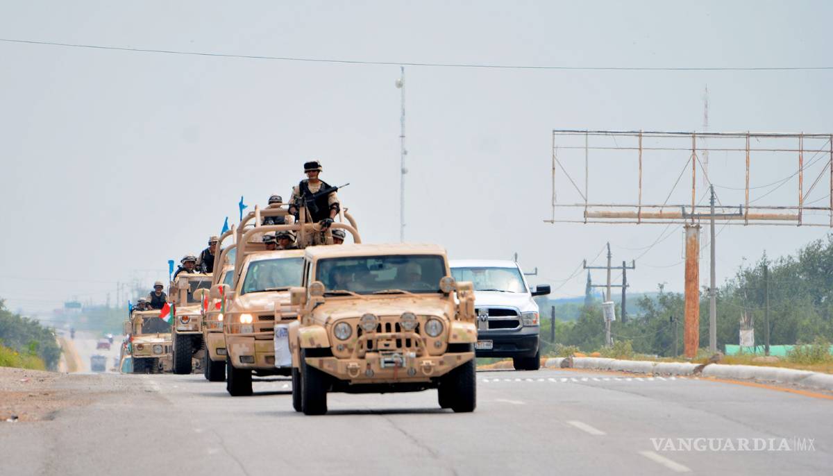 $!Llegan 200 soldados a Piedras Negras; se esperan 700