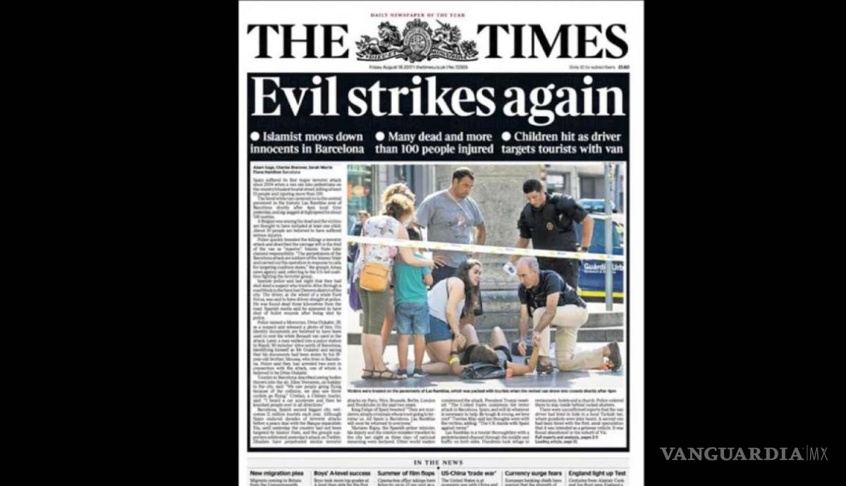 $!Lamenta el mundo atentado en Barcelona