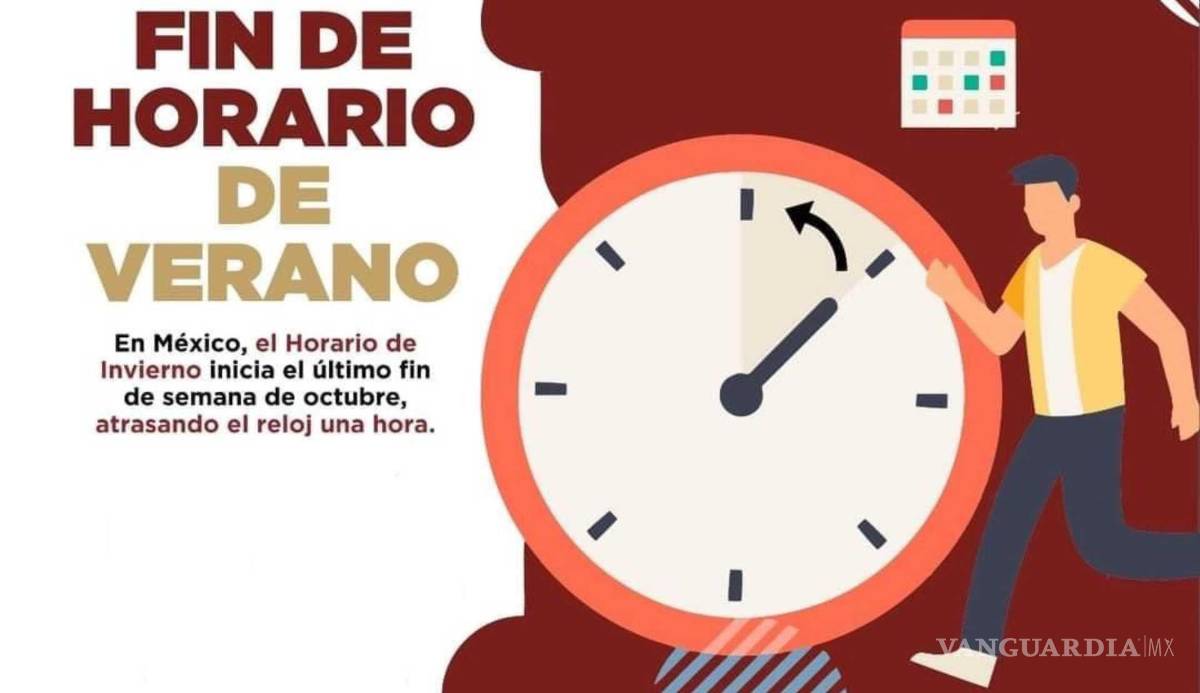 $!El horario de verano llegará a su fin el 31 de octubre