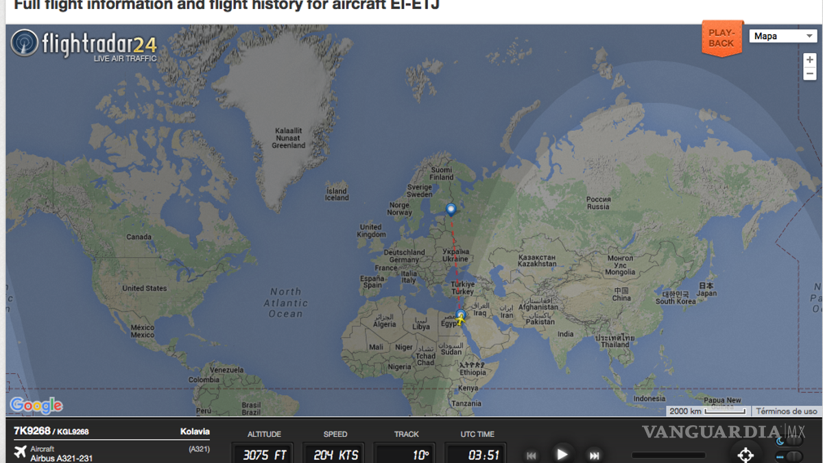 Putin ordena investigación del accidente de avión en Egipto