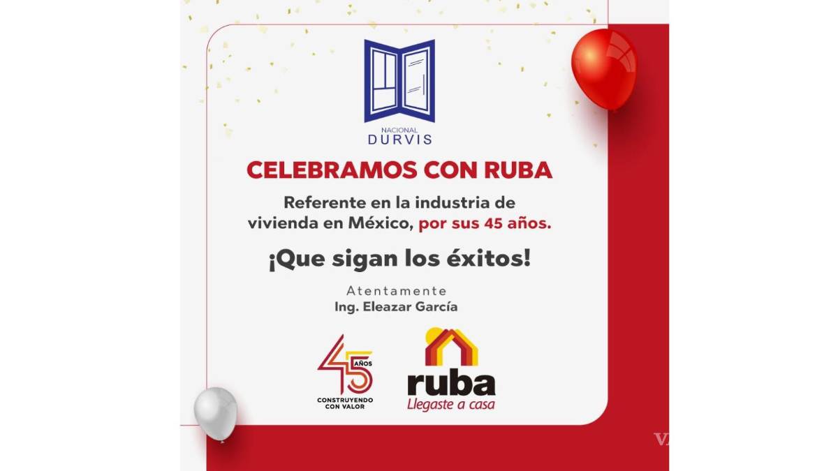 Ruba cumple 45 años marcando el rumbo de la vivienda en México